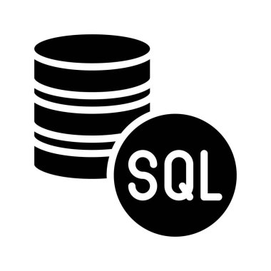 veritabanı web simgesi vektör çizimi