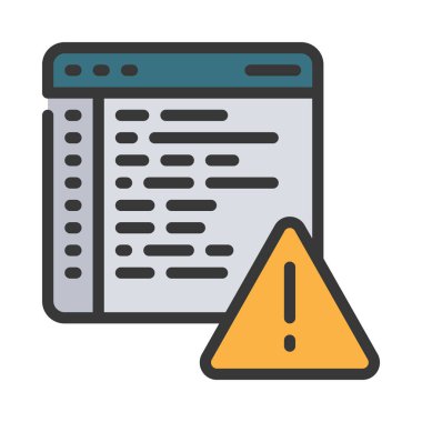 Web Kodu Hatası Web simgesi vektör çizimi