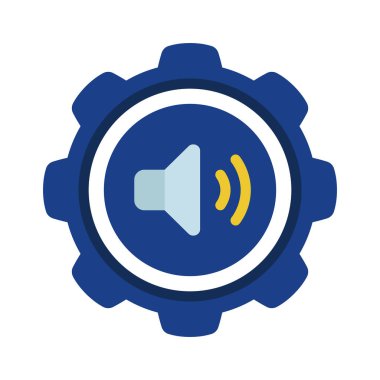 Ses mühendisliği simgesi vektör illüstrasyon tasarımı