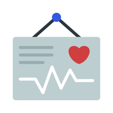 Sağlık İstatistikleri web simgesi vektör illüstrasyonu