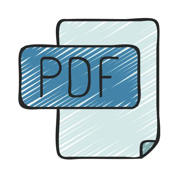 File Pdf Format Icon Vector Illustration — Stock Vector