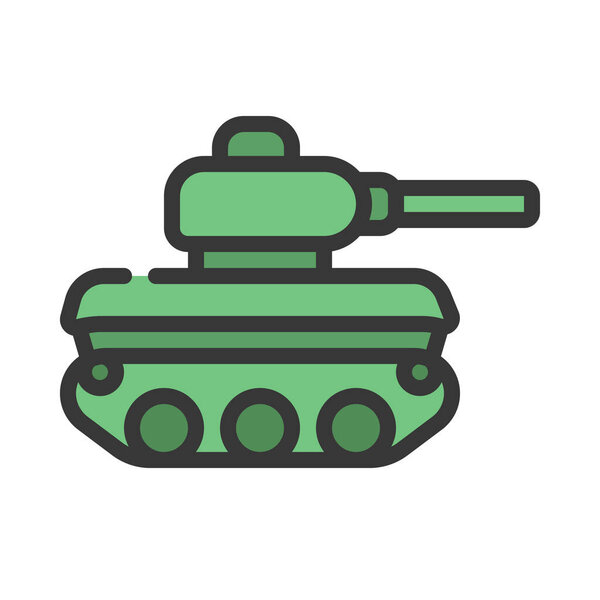 army tank icon vector illustration