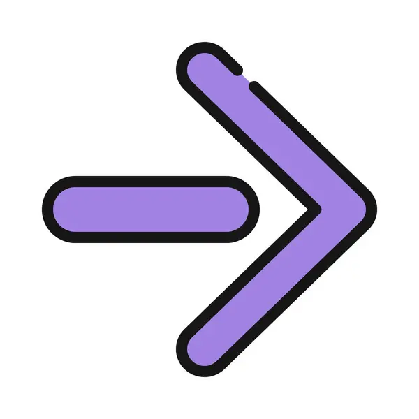 Right Direction Arrow Icon Vector Illustration — Stock Vector