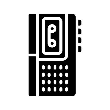 Ses Kaydı Web simgesi vektör illüstrasyonu