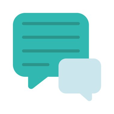 İletiler web simgesi vektör illüstrasyonu