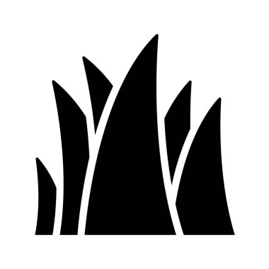 İzole edilmiş çimen simgesi. vektör çizimi tasarımı