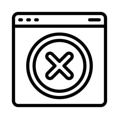 Web simgesi vektör resimlemesini sil 