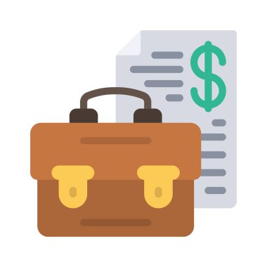 Proje Bütçe simgesi vektör çizimi tasarımı