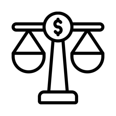 Financial Law icon, vector illustration  