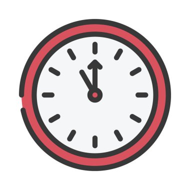 Clock Countdown modern simgesinin vektör illüstrasyonu            