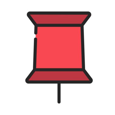 Pin simgesi vektör çizimi tasarımı