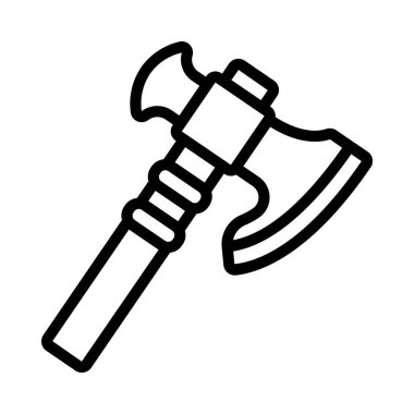 Axe araç simgesi, vektör illüstrasyonu