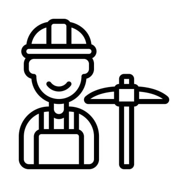 Miner ağ simgesi vektör illüstrasyonu 