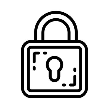 Güvenli ağ simgesi vektör illüstrasyonu 