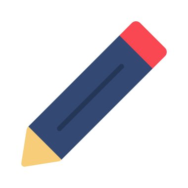 Beyaz arkaplanda kalem simgesi çizimi 