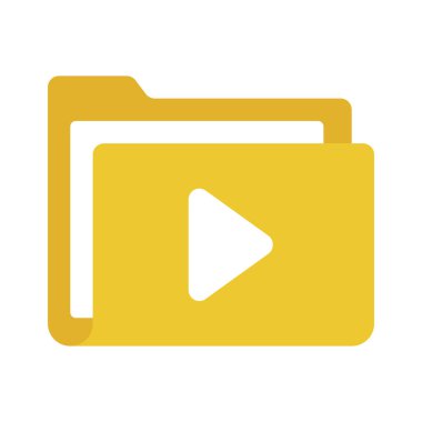 Video Dizini simgesi, vektör illüstrasyonu 