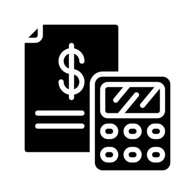 Bütçe web simgesi vektör illüstrasyonu 