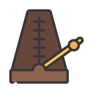 Metronom Aygıtı Web simgesi vektör çizimi 