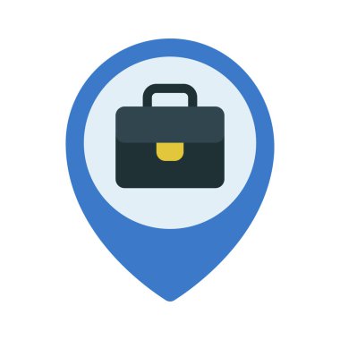 iş konumu ikon vektör illüstrasyonu 