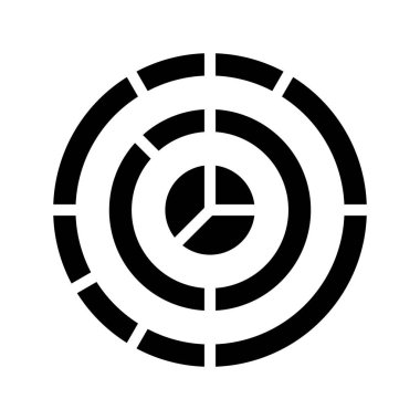 Bir Donut Çizelgesinin vektör çizimi