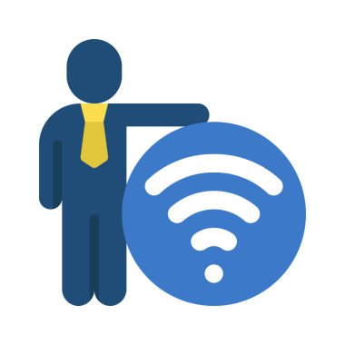 kablosuz kablosuz ağ sembolü vektör simgesi 