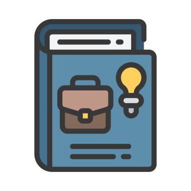 BI Kitap simgesi, vektör illüstrasyonu