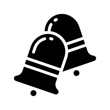 Çan simgesi düz tasarım, vektör illüstrasyonu                    