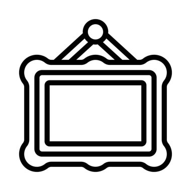 ahşap çerçeve izole vektörü