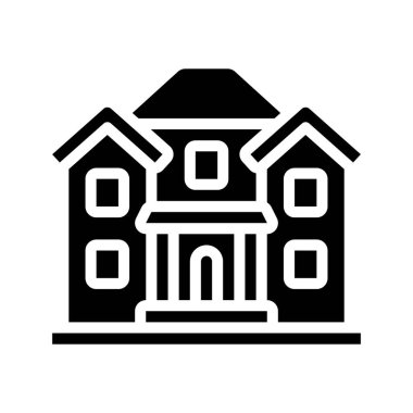 Basit ev simgesi vektör illüstrasyonu