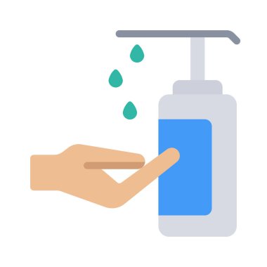 Sanitizer simgesi vektör illüstrasyon tasarımı kullan