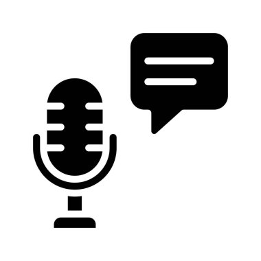 mikrofon simgesi vektör resimleme arkaplanı 