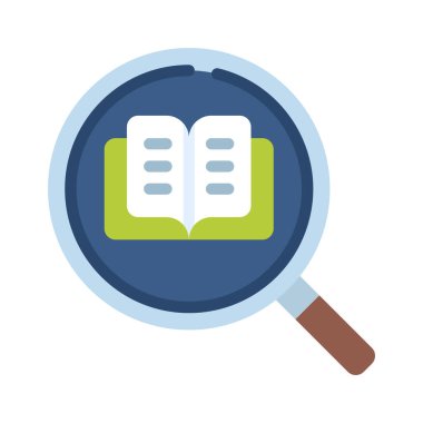 Hikaye Araştırma simgesi, vektör illüstrasyonu   