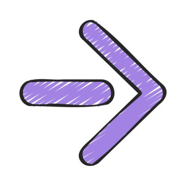  Sağ yön ok ikonu vektör illüstrasyonu 