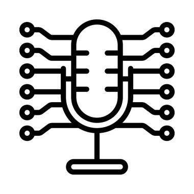 mikrofon simgesi vektör resimleme arkaplanı 