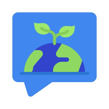 Vejetaryen Günü İleti simgesi, vektör illüstrasyonu  