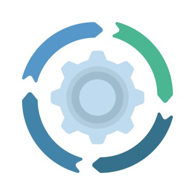 Modern Süreç Geliştirme simgesinin vektör illüstrasyonu           