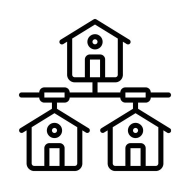 ağ simgesi, vektör illüstrasyonu basit tasarım