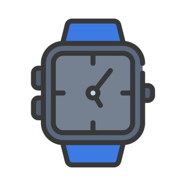 akıllı saat simge vektör illüstrasyonu 