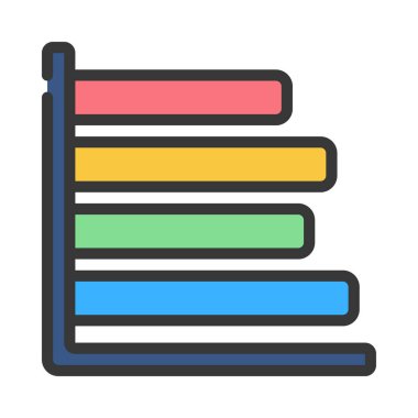  çubuk çizelgesi vektör illüstrasyonu 