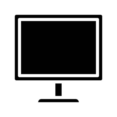 bilgisayar izleme simgesi, vektör illüstrasyonu 