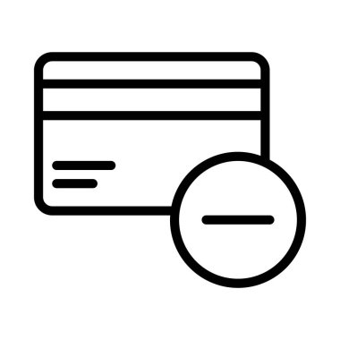 Kredi kartı web simgesi vektör illüstrasyonu