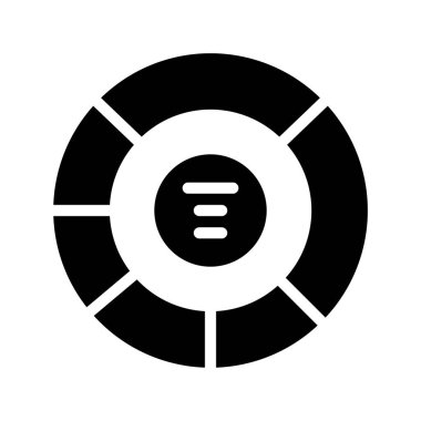 Bir Donut Çizelgesinin vektör çizimi