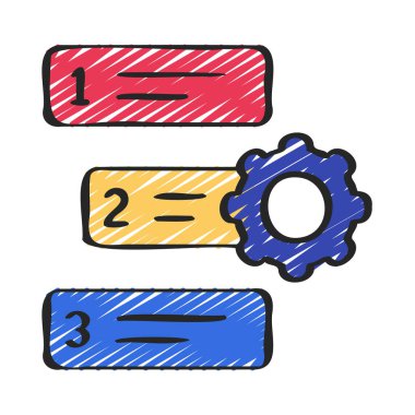 Öncelik simgesi vektör illüstrasyon tasarımını düzenle