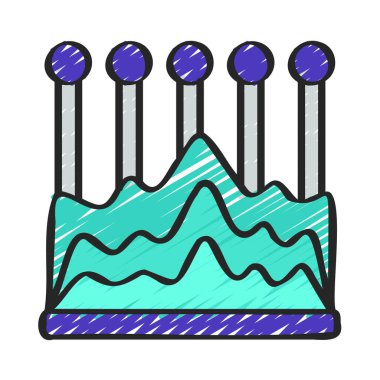 Dalga Grafiği Notları Web simgesi çizimi