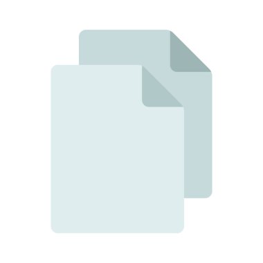 İki Kağıt Dosya simgesi, vektör illüstrasyonu