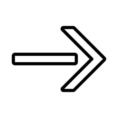  Sağ yön ok ikonu vektör illüstrasyonu 