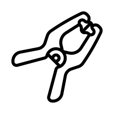 Hızlı Clamp Web simgesi vektör çizimi 