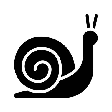 Salyangoz Web simgesi basit tasarım