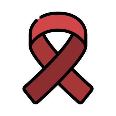 Sağlık Kurdelesi simgesi, vektör illüstrasyon tasarımı