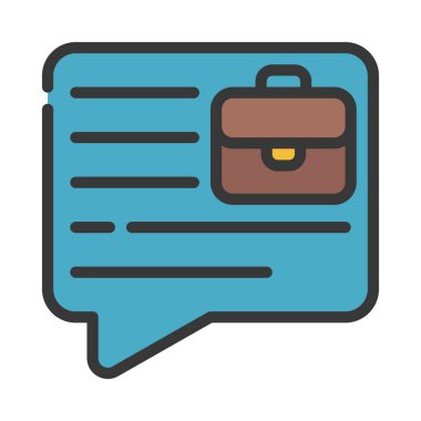 İş Danışmanı Web simgesi vektör illüstrasyonu